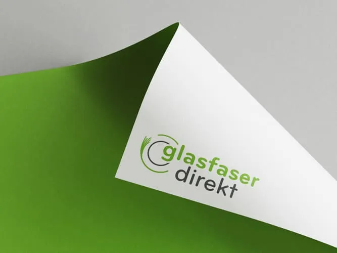 Logo von Glasfaser Direkt gedruckt auf dem Papier